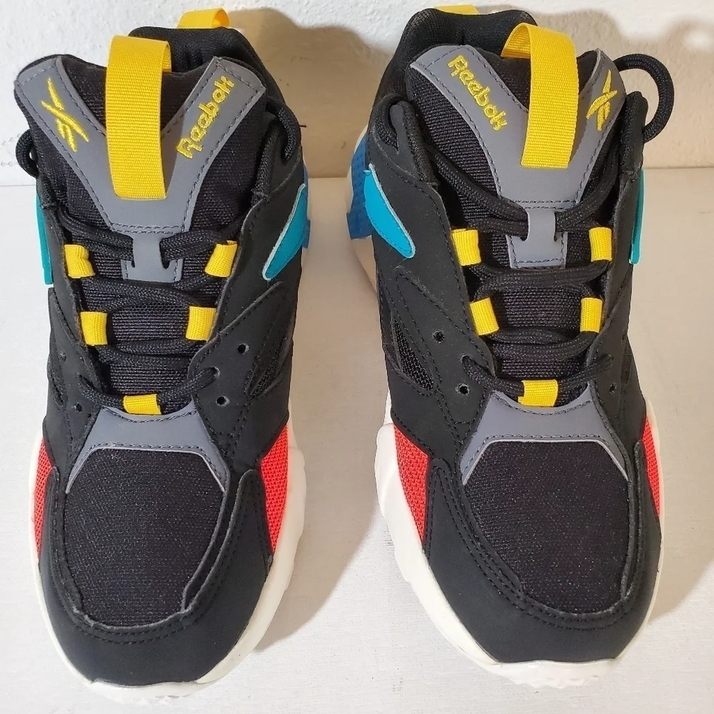 NEW Reebok Hexalite Women's Yellow/Blue Sneakers